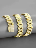 Rhinestone Chain Necklace - Image 3