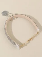 Rhinestone Silver Paw Charm Pet Necklace - Image 5