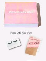 Brazilian Straight Hair With Bangs Fringe Wigs 1B Natural Black Color Full Machine Made Natural Black Color Human Hair Wigs 200% Density Wear To Go Daily Use For Women - Image 2