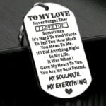 Soul mate Stainless Steel Keychain