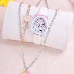 Cat Watch with jewelry set