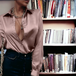 Satin Button Shirt - Image 3