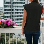 Vibrant Graphic Mock Neck Blouse - Image 2