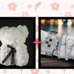 Rose Teddy and watch set combo