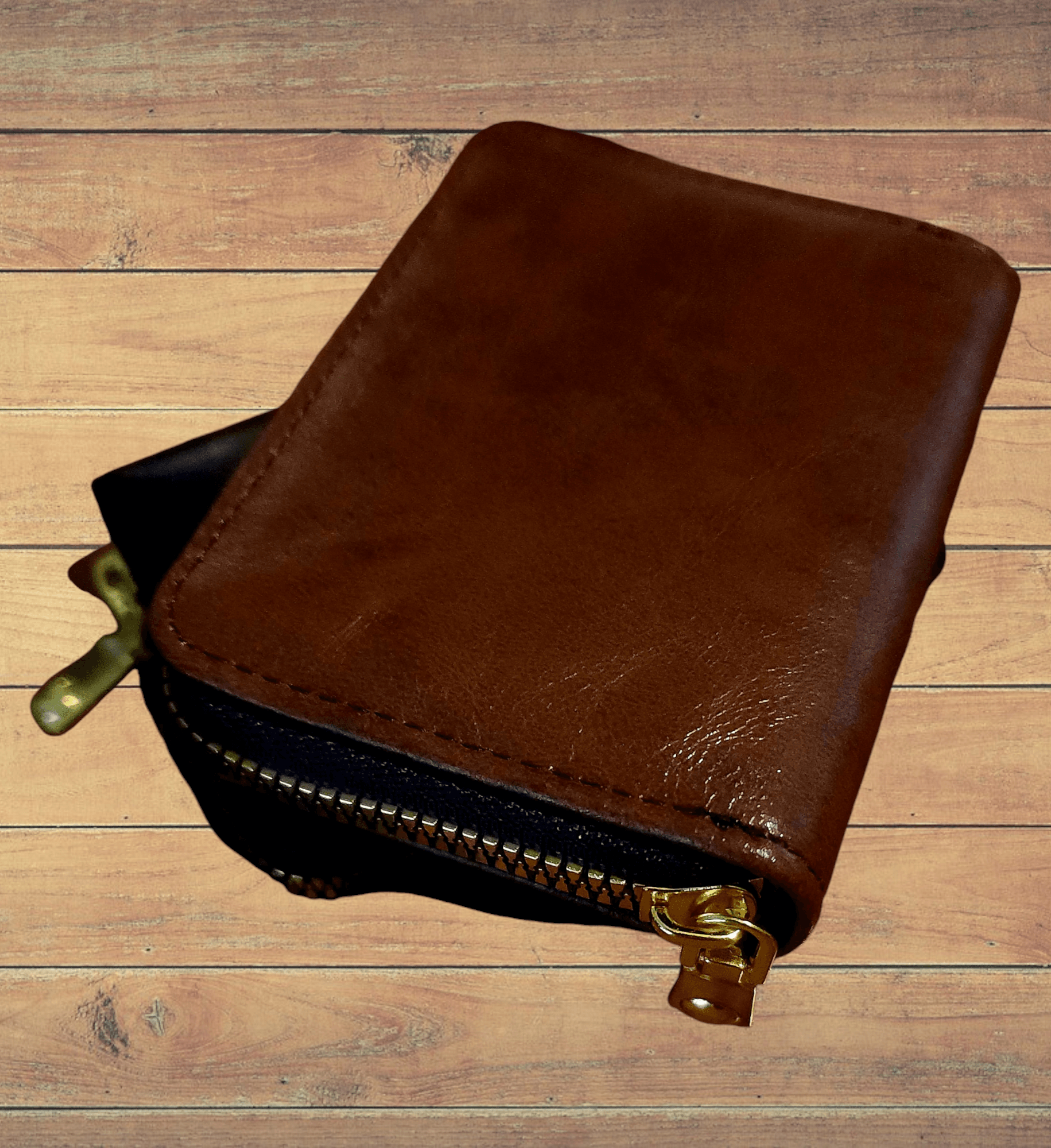 card dark brown card holder