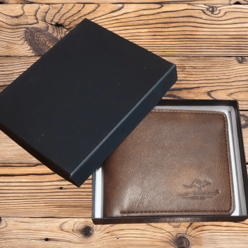 dark brown wallet