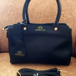 Synthetic Leather Bag-Black