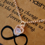 Friend Rose gold Necklace with card and Gift box - Image 2