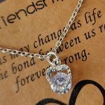 Friend Silver Necklace with card and Gift box - Image 2