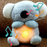 sleeping breathing koala