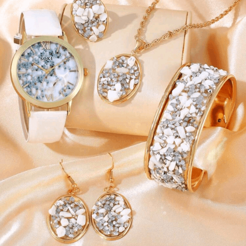 Women's watch with beautiful jewelry