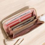 Wallet with outside zip-White - Image 2