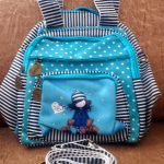 Three in one Handbag backpack-Aqua Blue