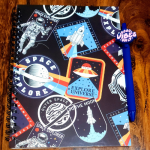 A3 Notebook and Motivational ballpoint pen-Blue