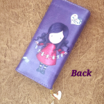 Big Vibrant printed wallet-Purple/blue