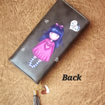 Big Vibrant printed wallet-Dark grey