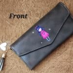 Big Vibrant printed wallet-Dark grey - Image 2