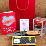 Men's Valentine combo-Knife and accessories