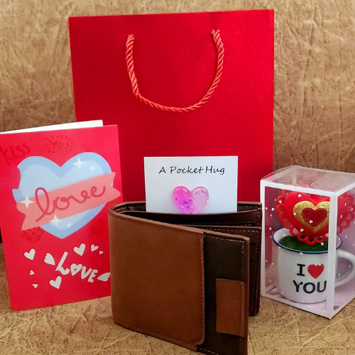 Men's Valentine combo-Wallet and accessories