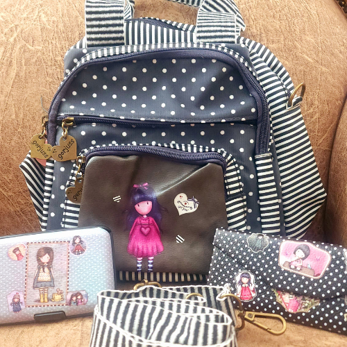 Three in one Handbag combo-Dark Grey/Blue