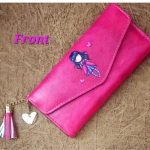 Big Vibrant printed wallet-Hot Pink - Image 4