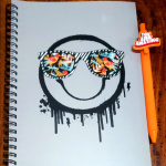 A3 Notebook and Motivational ballpoint pen