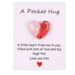Valentine Teddy with pocket hug-Brown