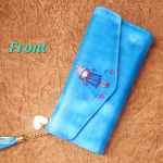 Big Vibrant printed wallet-Vibrant Blue - Image 4