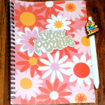 A3 Notebook and Motivational ballpoint pen-White