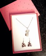 Stainless steel jewelry set-Cat