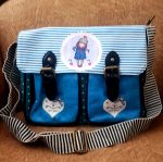 Stripe Handbag Combo Type 2-Vibrant blue - Image 2
