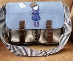 Stripe Handbag Combo-Blue Grey - Image 2