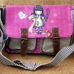 Stripe Handbag -Vibrant pink