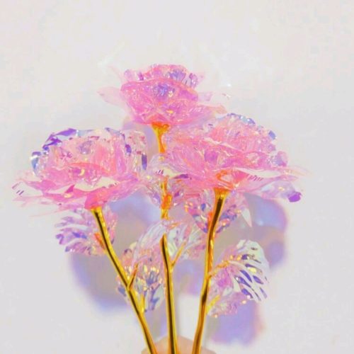 Holographic Rose-Dusty pink