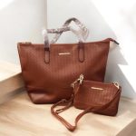 Big handbag and crossbody bag combo-Tan