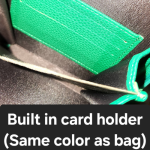 Stylish Synthetic Leather Crossbody bag-Green - Image 3