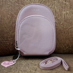 Stylish Synthetic Leather Cross body bag-Dusty Pink