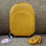 Stylish Synthetic Leather Cross body bag-Mustard
