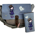 Stripe Handbag Combo Type 2-Blue Grey