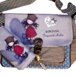 Stripe Handbag Combo-Stripe Light Grey
