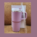 Mini Tumbler 400ml- Pastel Purple (Includes free straw topper and handle accessory)