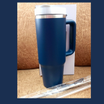 890ml Tumbler-Navy (Includes free straw topper)