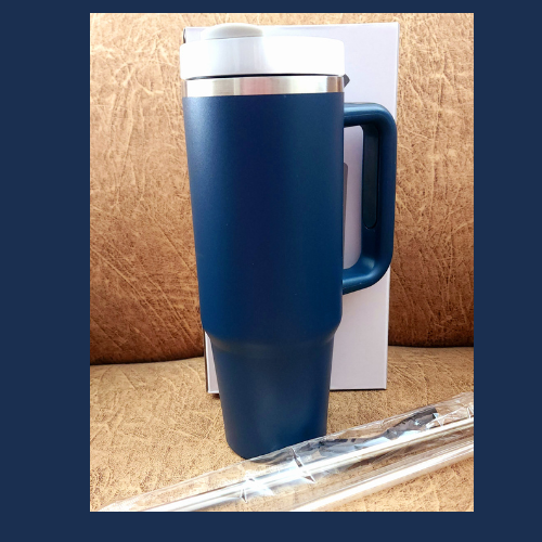 890ml Tumbler-Navy (Includes free straw topper)