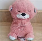 Sleeping and Breathing Bear-Pink Otter