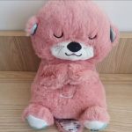 Sleeping and Breathing Bear-Pink Otter
