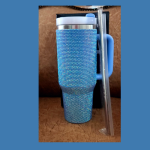 1200ml Sparkling Studded Tumbler-Baby Blue