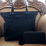 Big handbag with wallet combo-Black