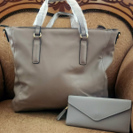 Big handbag with wallet combo-Grey