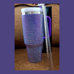 1200ml Sparkling Studded Tumbler-Purple