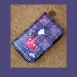 Zipper Vibrant printed wallet-Dark Purple - Image 2